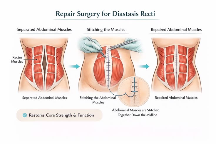 Laparoscopic Divarication Recti / Abdominal Bulge Repair